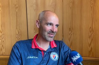 Nicolas Délepine, sélectionneur de l'équipe d'Haïti